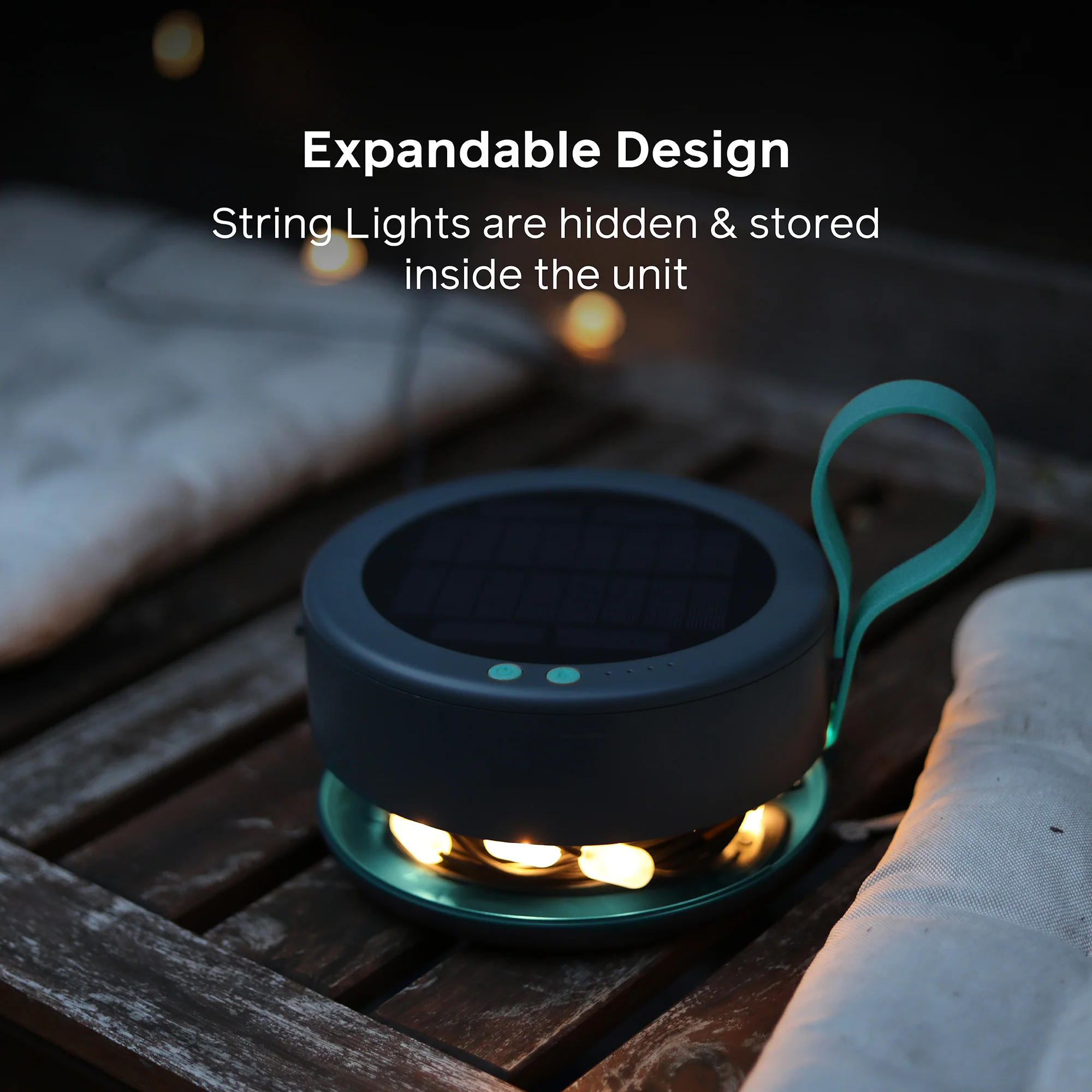 Solar String Lights: 44' White - Image 8